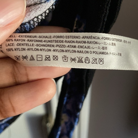 Free People Forties Feels Black Floral Bodysuit With Bell Sleeves Size Small - Picture 11 of 11